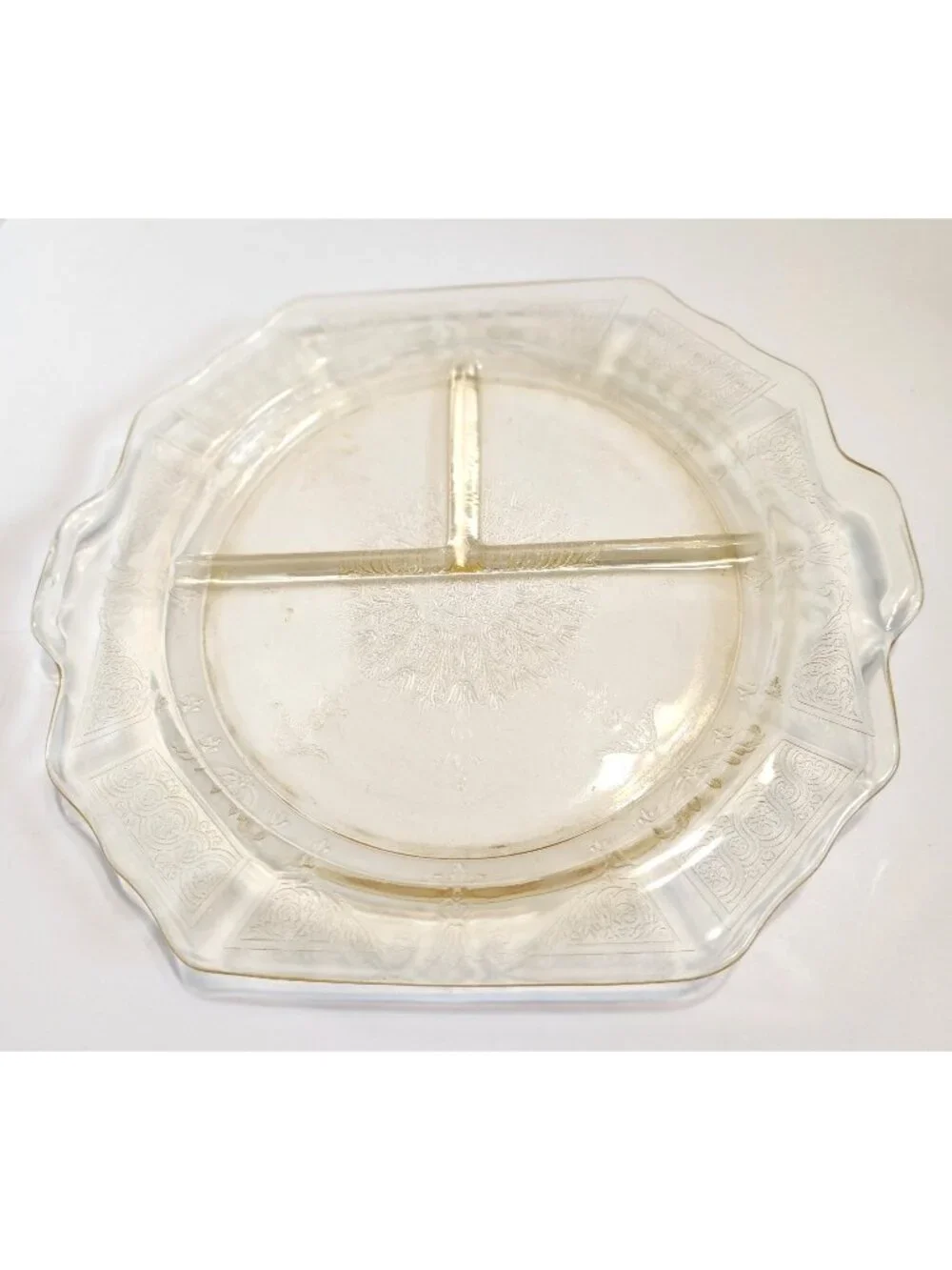 Anchor Hocking PRINCESS Yellow Depression Glass 10.25